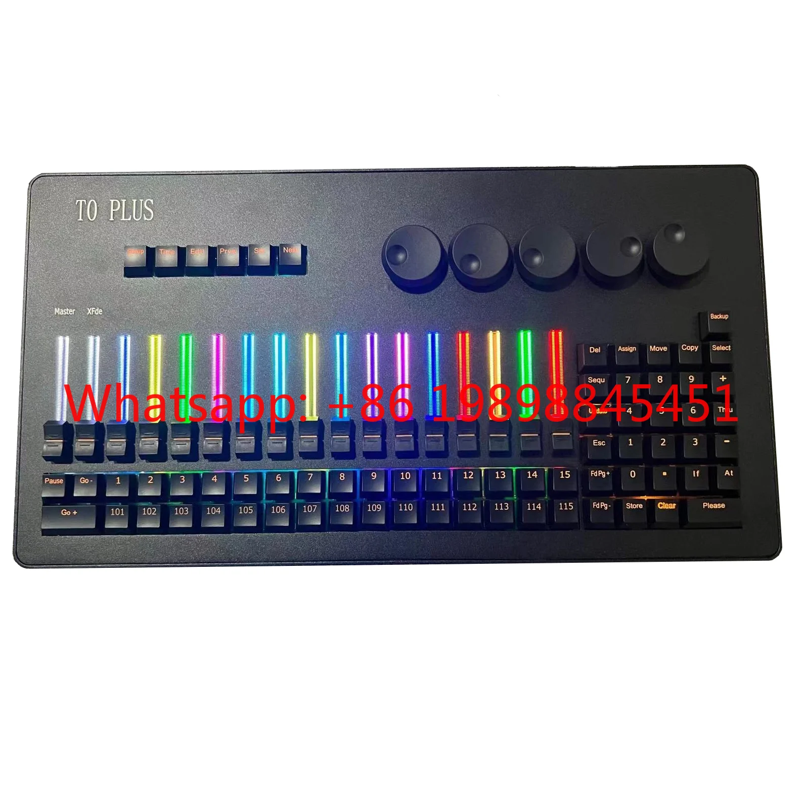 512 DMX Mini T0 Plus Command Wing Console RGB Luminous Stage Light Controller