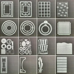 22 kinds geometry frames Metal Cutting Dies Stencils For DIY Scrapbooking Decorative Embossing Handcraft Die CutsTemplate