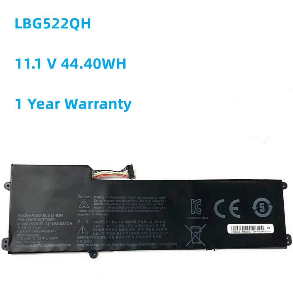 

New LBG522QH 11.1 V 44.40WH Laptop Battery For LG Xnote Z350-GE30KB Z360-GH60K Series