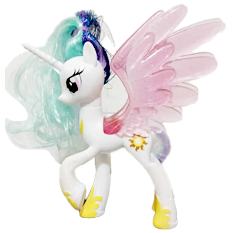 ของแท้จาก Hasbro มายลิตเติ้ลโพนี่ เจ้าหญิงเซเลสเทีย ลูน่า เจ้าหญิงแคดเอนซ์ ชายน์นิ่ง อาร์เมอร์ รุ่นหายาก ของเล่นม้าโพนี่ ขนาด 8~10 ซม.