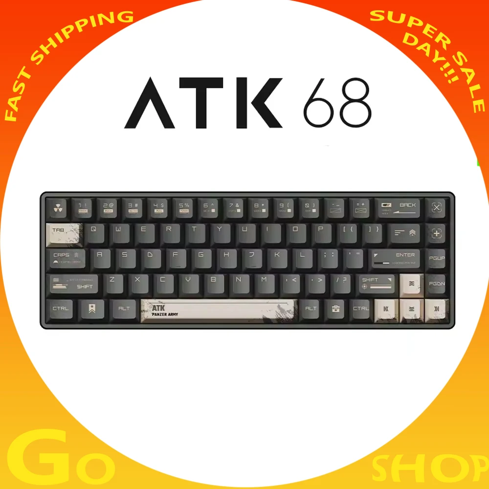 

ATK ATK68 Mechanical Keyboard Magnetic Switch Aluminum Alloy Gaming Keyboard SMART SPEED X Quick Trigger RGB Pc Gamer Man Gifts