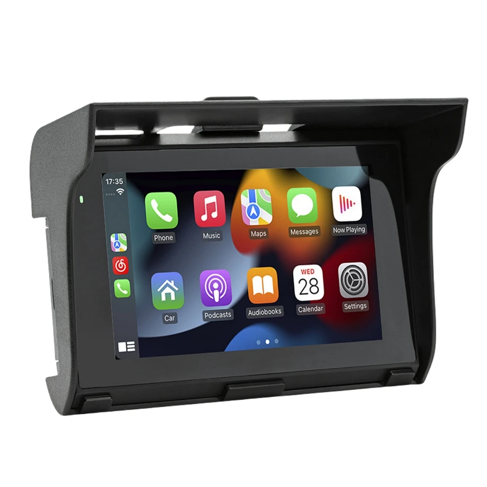 

5 inch Motorcycle Recorder Touch Screen Outdoor Waterproof Portable Wireless CarPlay Android Auto