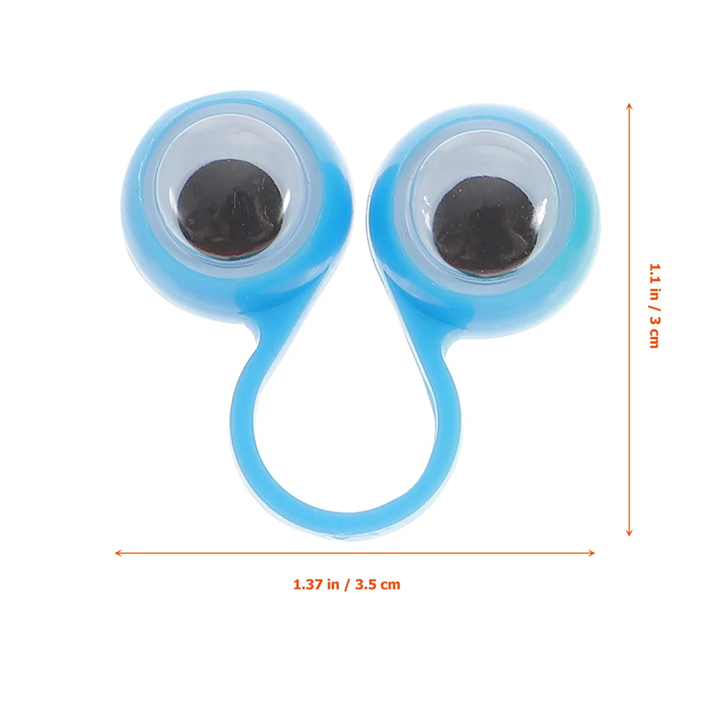 30Pcs Finger Activity Rings Plastic Eyeball Rings for Kids Creative Learning Educational Play At Home School Party Favor