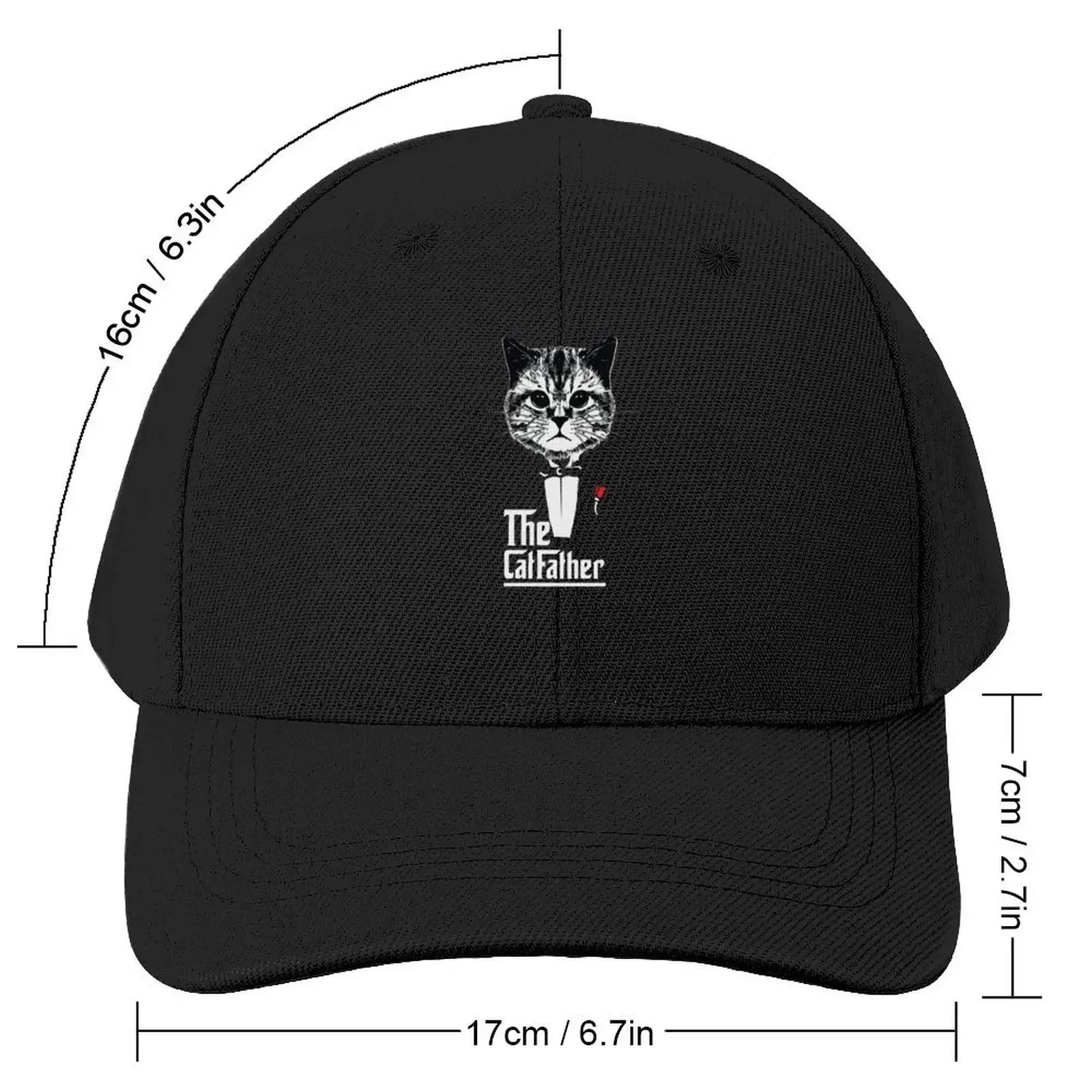 IMPD10011v1 - The Cat Father, Cat wearing a suit, Cute Cat, Business Cat, The CatFather. Baseball Cap