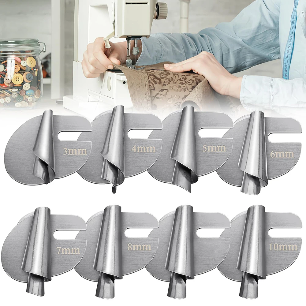 1pc Nähen Gerollt Säumer Fuß Nähmaschine Nähfuß Hause Industrielle Gebogene Scroll Säumer Fuß für Nähmaschine Werkzeuge
