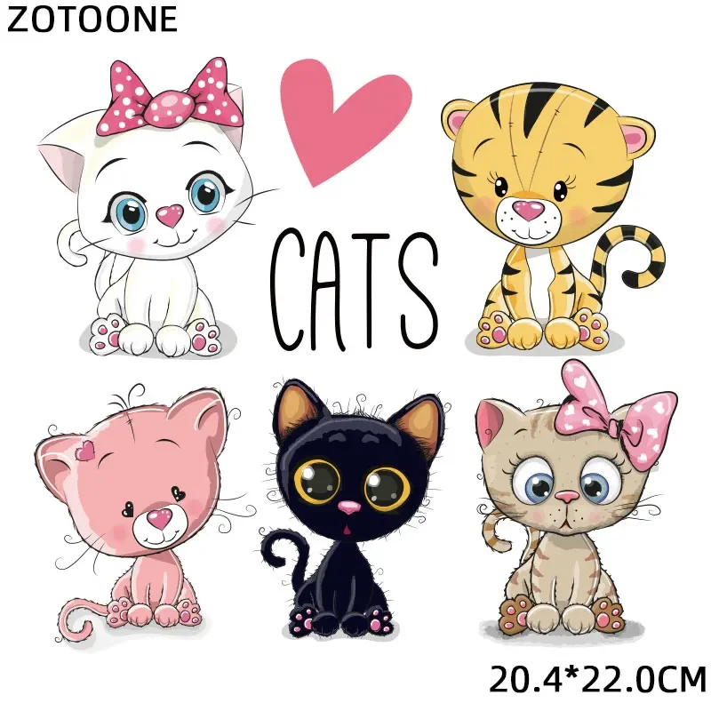 ZOTOONE Cartoon combination Animal stickers for iron transfer clothes DIY accessory t-shirt dresses washable heat transfer H