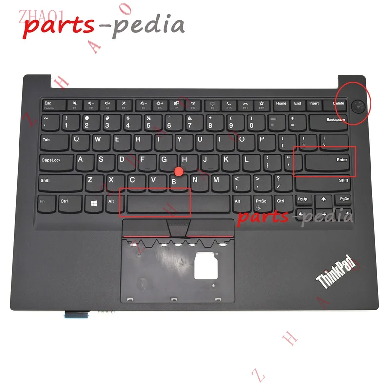 Z   New For Lenovo Thinkpad E14 Gen 2 Palmrest US Keyboard KB Bezel No FP NO Backlit