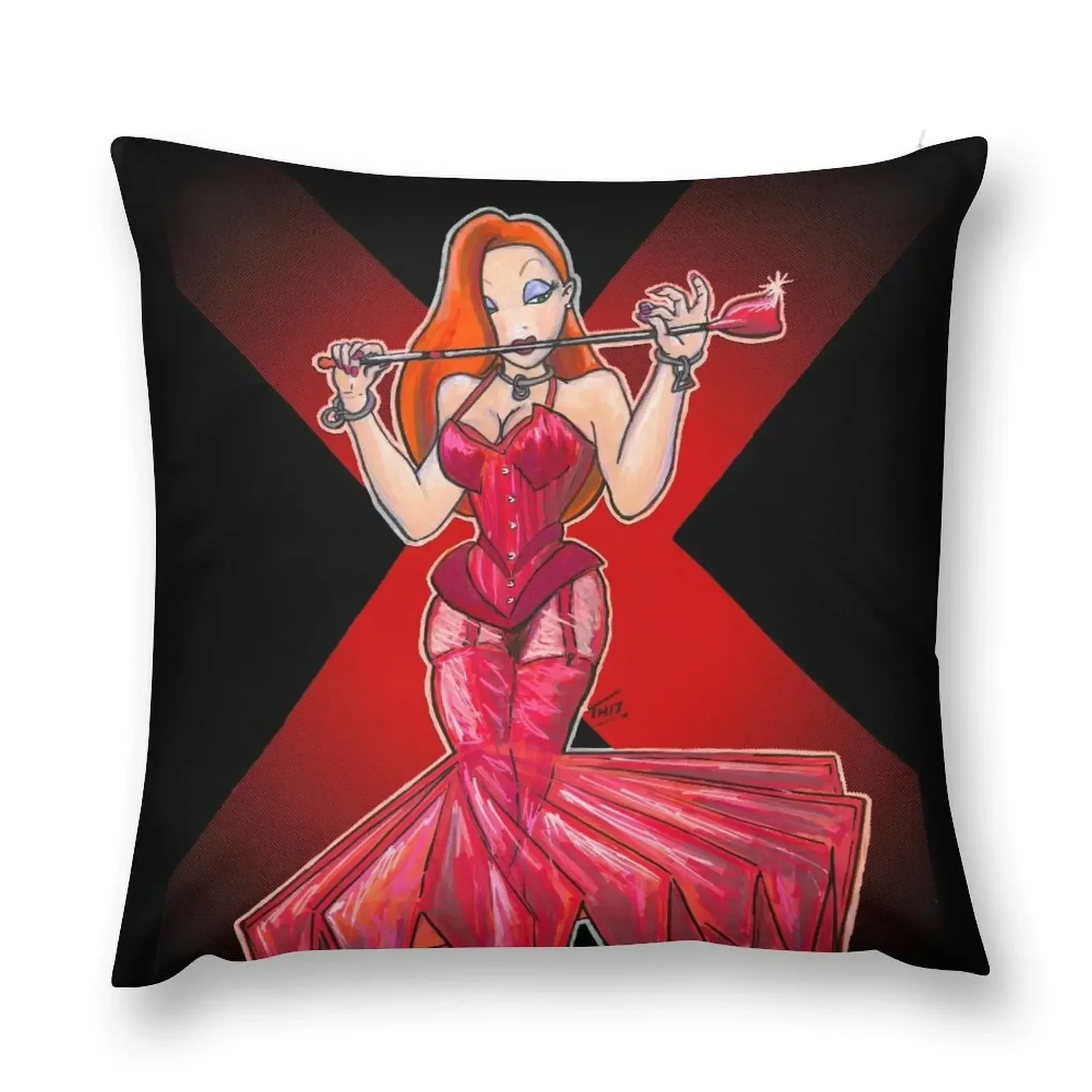 Jessica is Madame X Throw Pillow Room decorating items ornamental pillows for living room Ornamental Pillow pillow