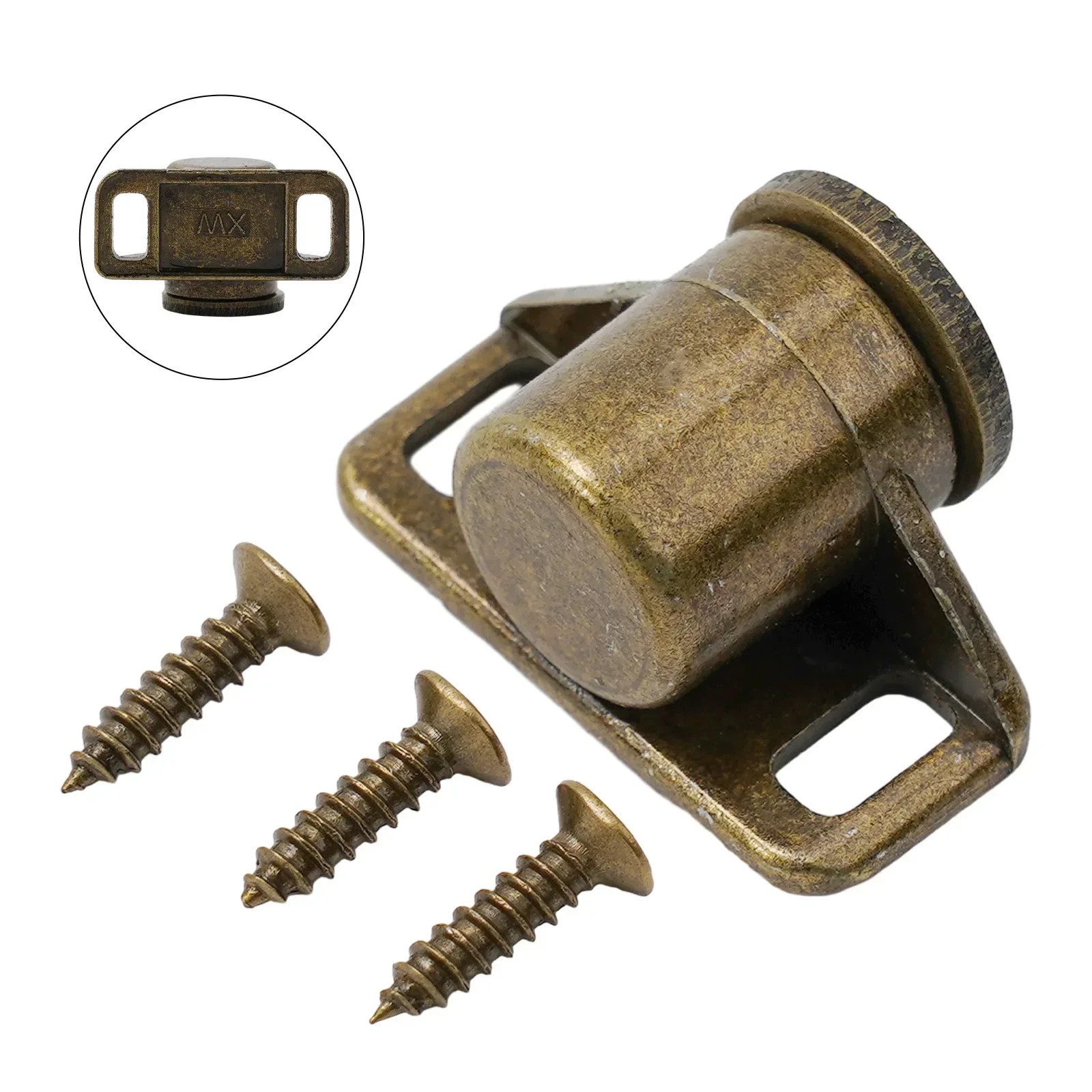 the Safety and Security of Your Furniture Doors with this Zinc Alloy Magnetic Catch Latch Includes 3 Screws