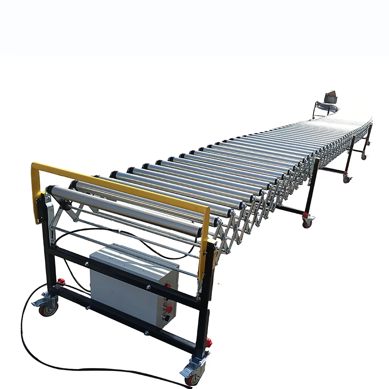 Sistema de transportador industrial de rodillos transportadores de acero inoxidable con transportador de cinta personalizada con correa de poli-v alimentada por ancho de 500 mm para clasificar