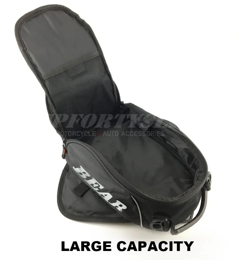 Saco de tanque de bagagem de motocicleta Bolsa de telefone magnético impermeável Motocross Fuel Tank Bag Pacote de ombro Acessórios de moto