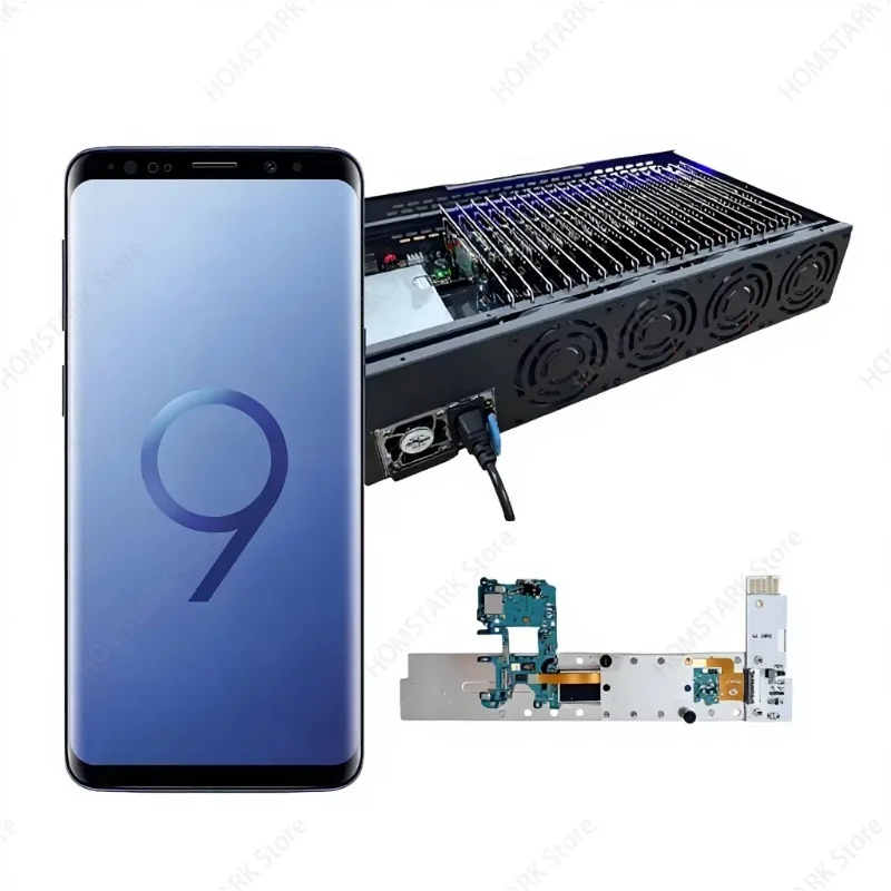 P30 Android Phone‑Farm Chassis,Black Group‑Control Device with Ethernet WiFi for Multi‑Device Bulk‑Operation Equipment Accessory