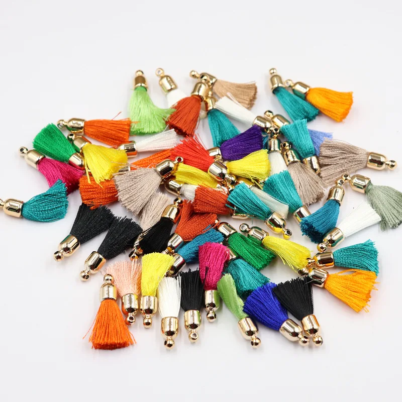 10 Pcs/lote Multicolor Polyester Cotton Tassels Jewelry Accessories DIY Bracelets Necklace Earrings Materials Women Jewelry