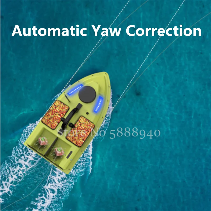 99 GPS Independent Four Hopper RC Fishing Boat 2.4G 600M 3KG Loading 6 Axis Smart Auto Check Waterproof Remote Control Bait Boat