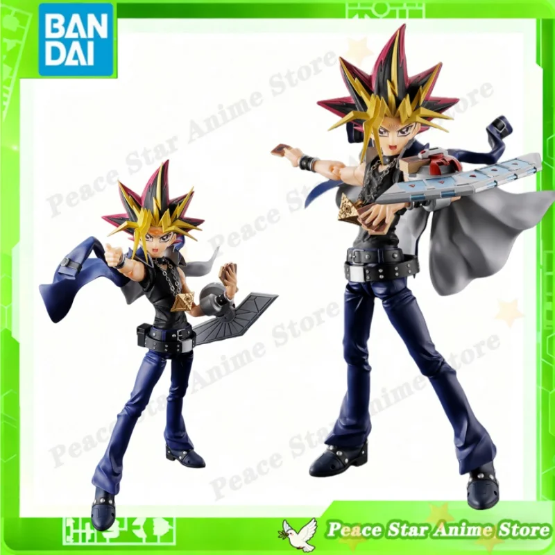 Bandai Original Anime Modelo Figura de ação SHF Yu-Gi-Oh! Yami Yugi Atem Presente de Natal Modelo Colecionável Brinquedos Crianças Em Estoque