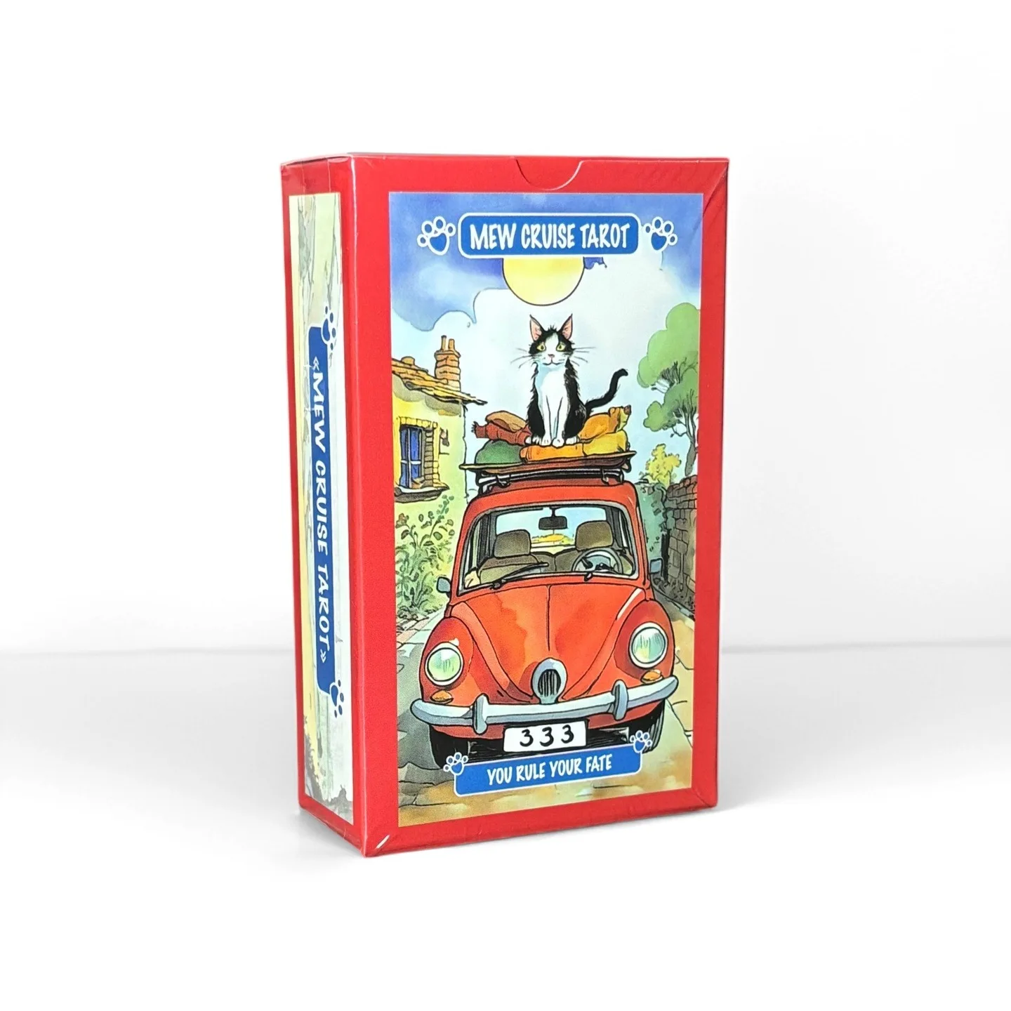78 cartes de tarot Mew Cruise, version anglaise, jeux de divination, cartes de tarot chat mignon