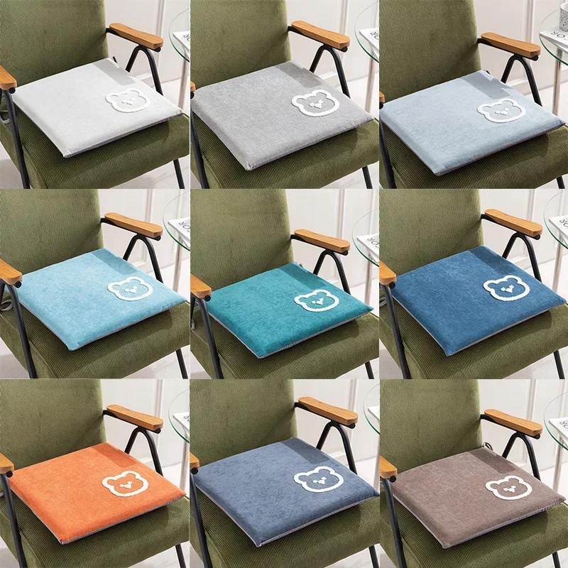 

Embroidery memory cotton square cushion office chair chair student fart cushion dining table and chair cushion 좌석