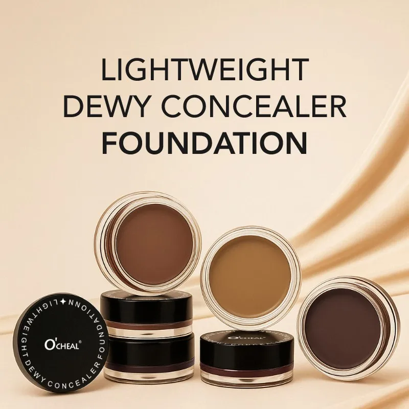 1PC high coverage waterproof oil control long-lasting concealer, suitable for all skin types, to create a perfect makeup