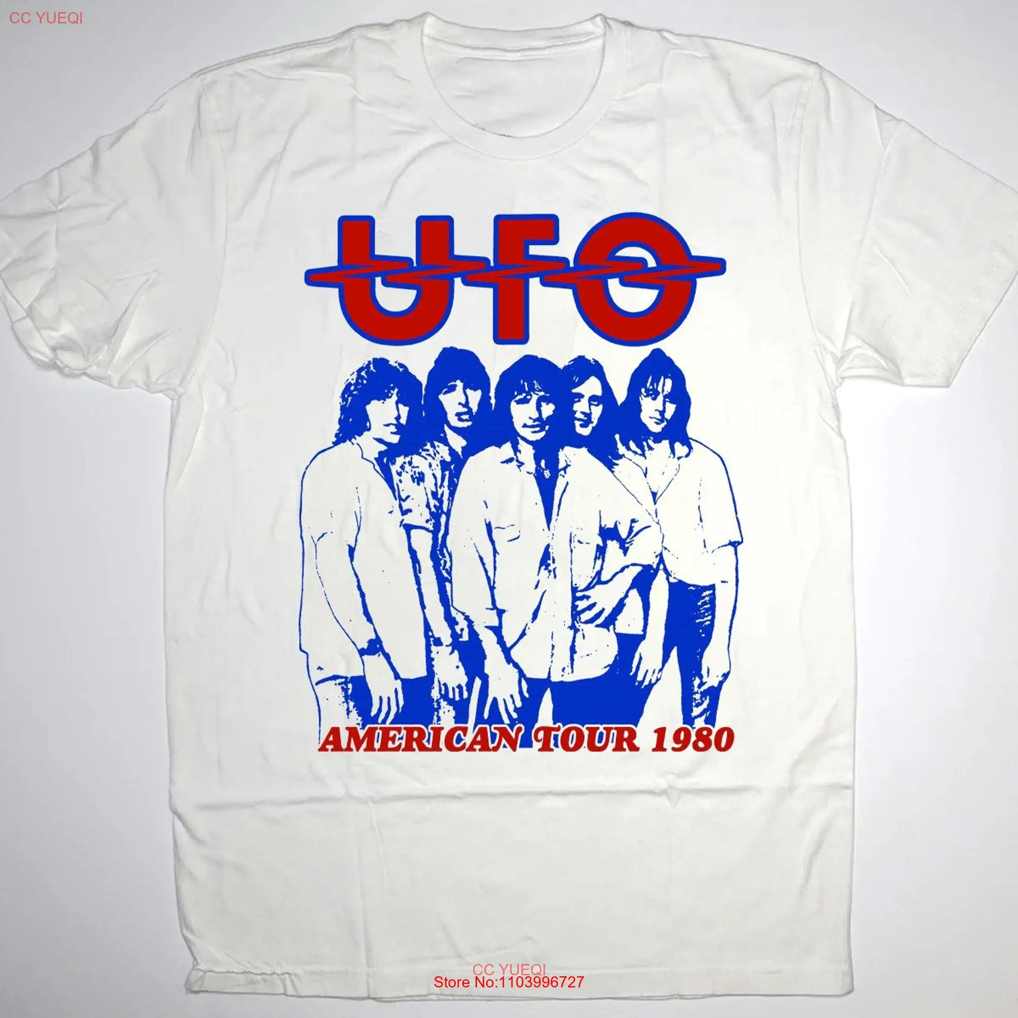 UFO No Place To Run American Tour 1980 T Shirt America Rock Band 80s Music ConcerT long or short sleeves