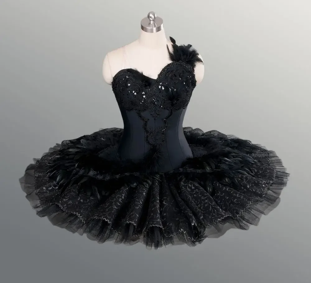 ballet tutu Pancake Platter dress Swan Lake Tutu Odile Ballet Costume black Swan Variatio Feather Dance Costume customized tutu