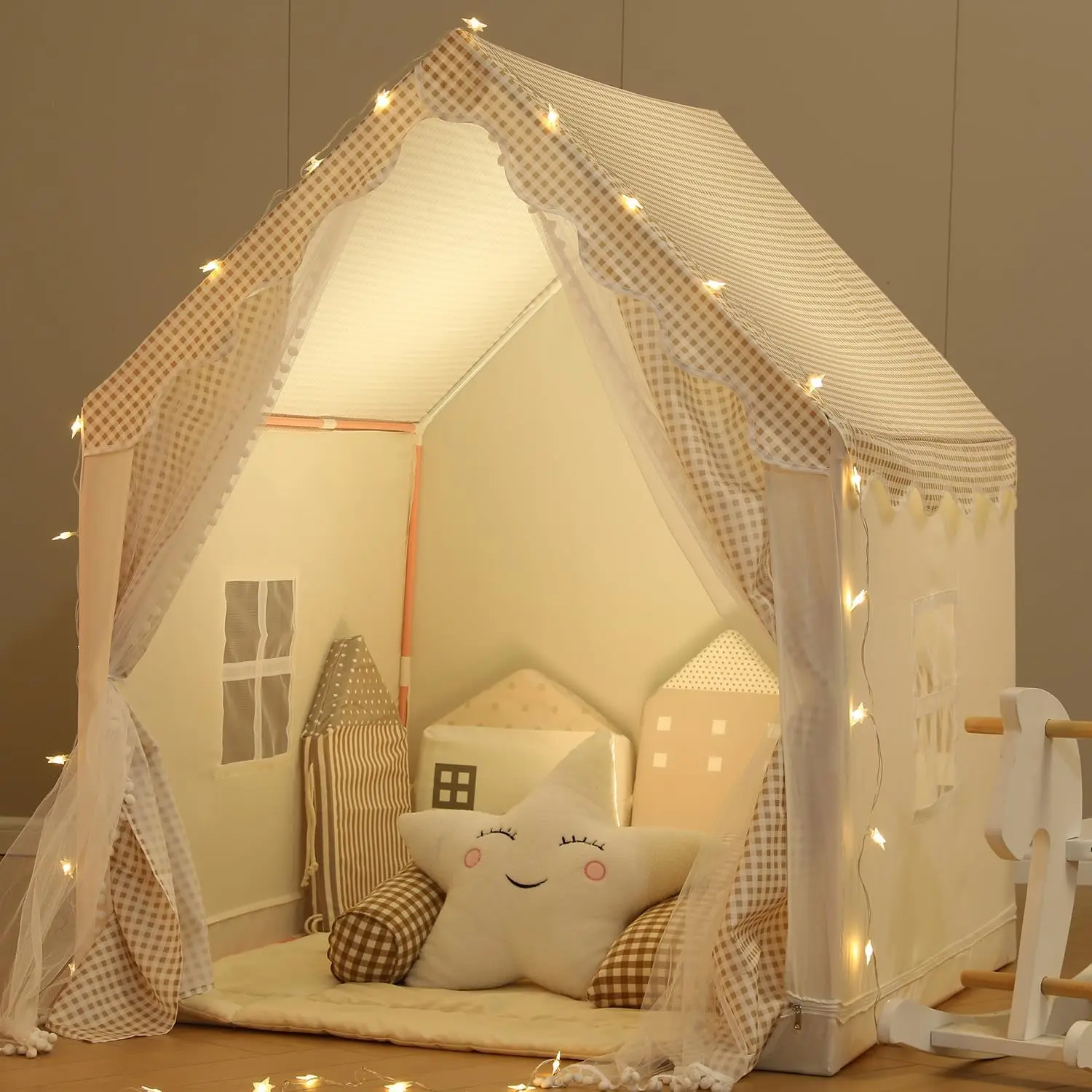 Kid Play Tent Children Tent  Boy Girl Indoor Princess Toy House Outdoor Picnic Small House Kid‘s Birthday Gift Kid’s Room Decor