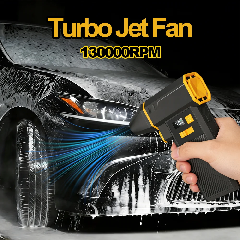 

Electric Turbo Air Blower 130000RPM High-Speed Brushless Motor USB Rechargeable Powerful Dust Fan for Cleaning