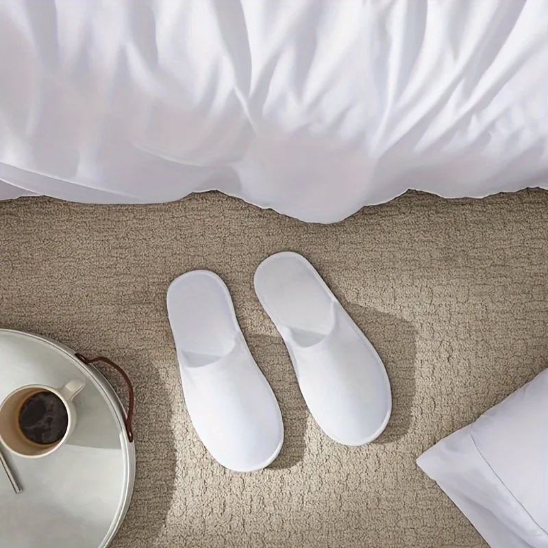 Disposable Slippers For Guests Non Slip Portable Hotel Slippers_voghion.com