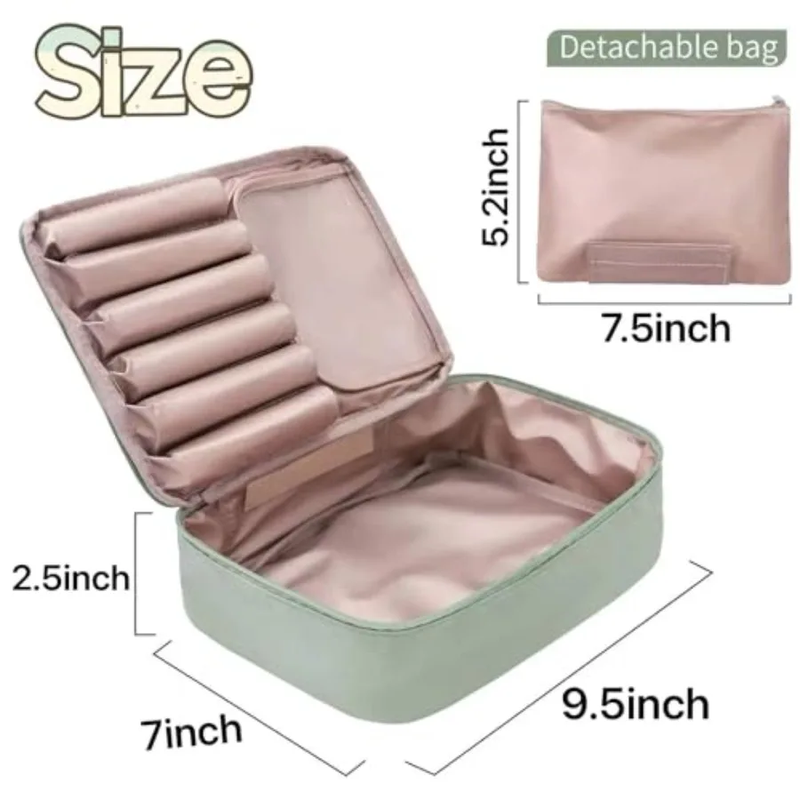 Travel Makeup Bag Cosmetic Bag Toiletry Bag for Women and Men, Lightweight Makeup Bag, Large Capacity, Inner Waterproof Lining,