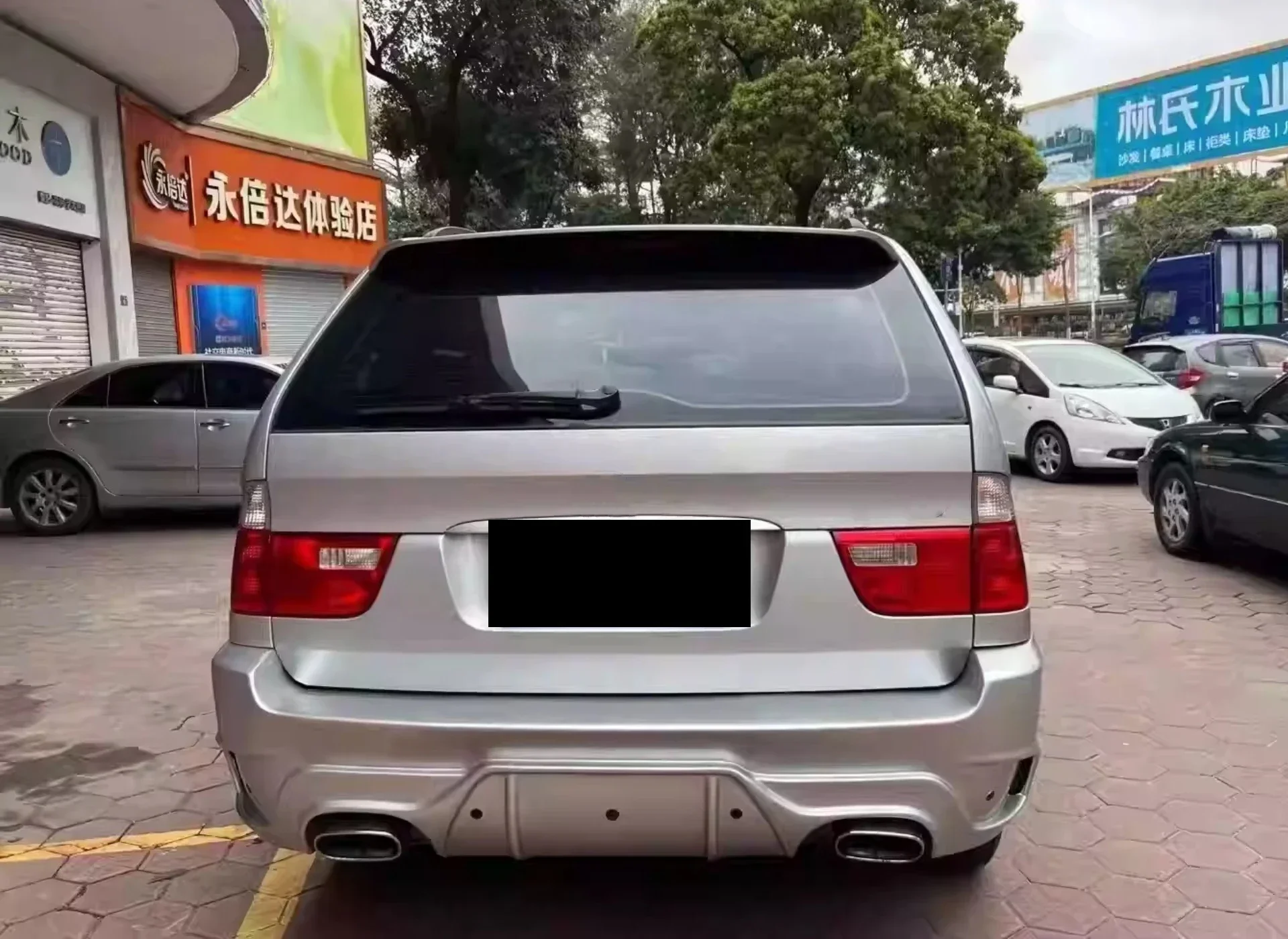 Body Kit Front Rear Bumper Assembly for BMW X5 E53 2004-2008 Convert Surround Car Accessories view 3