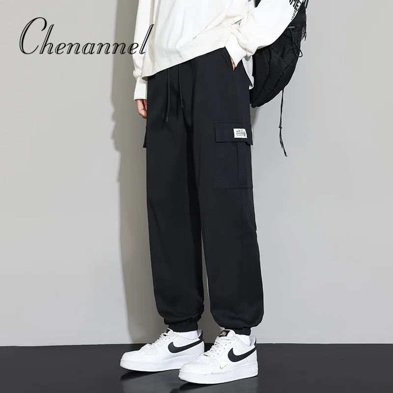 

Men's Casual Spring Autumn New Trendy Brand Tight Fitting Chinese Style Workwear Pants