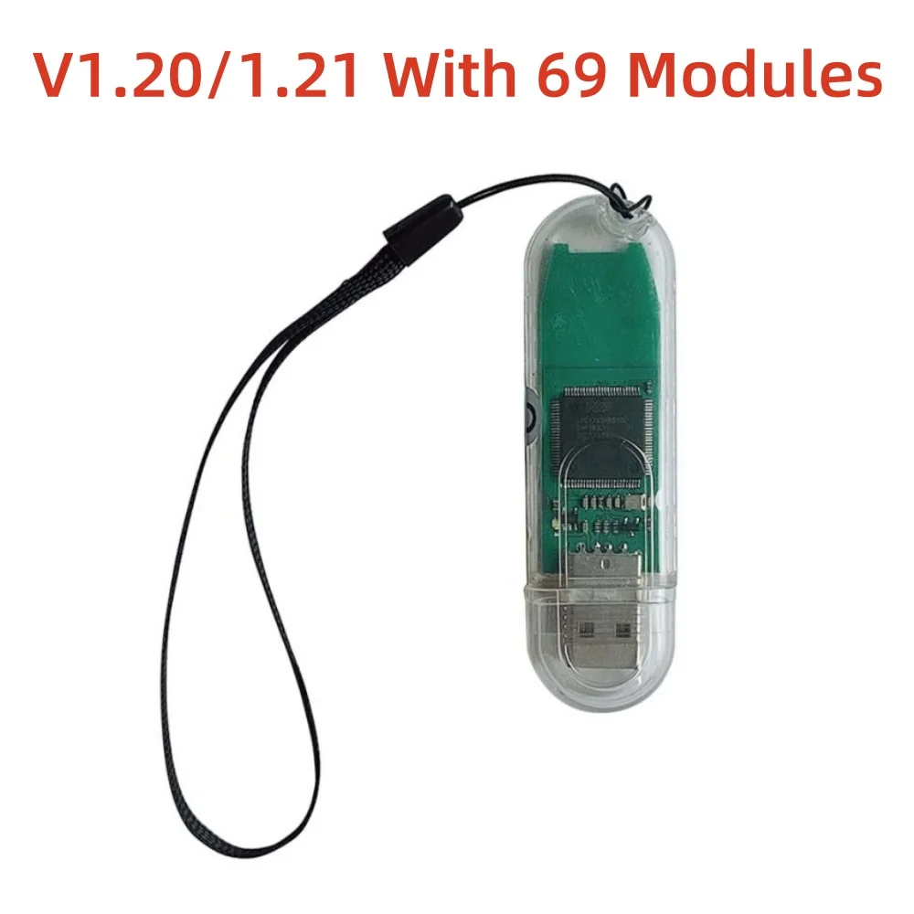 Newest Pcm SW V1.21 USB Dongle With 69 Modules for SM2/Pcmtool/Pcmmaster Work For Many ECU Programmer Tool Via OBD/bench/Boot