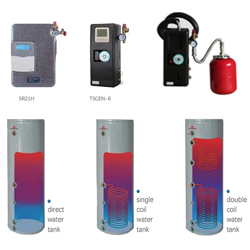 【2026】 300 Liter 500 Liter High Pressure Flat Plate Split Solar Water Heater With Heat Pump