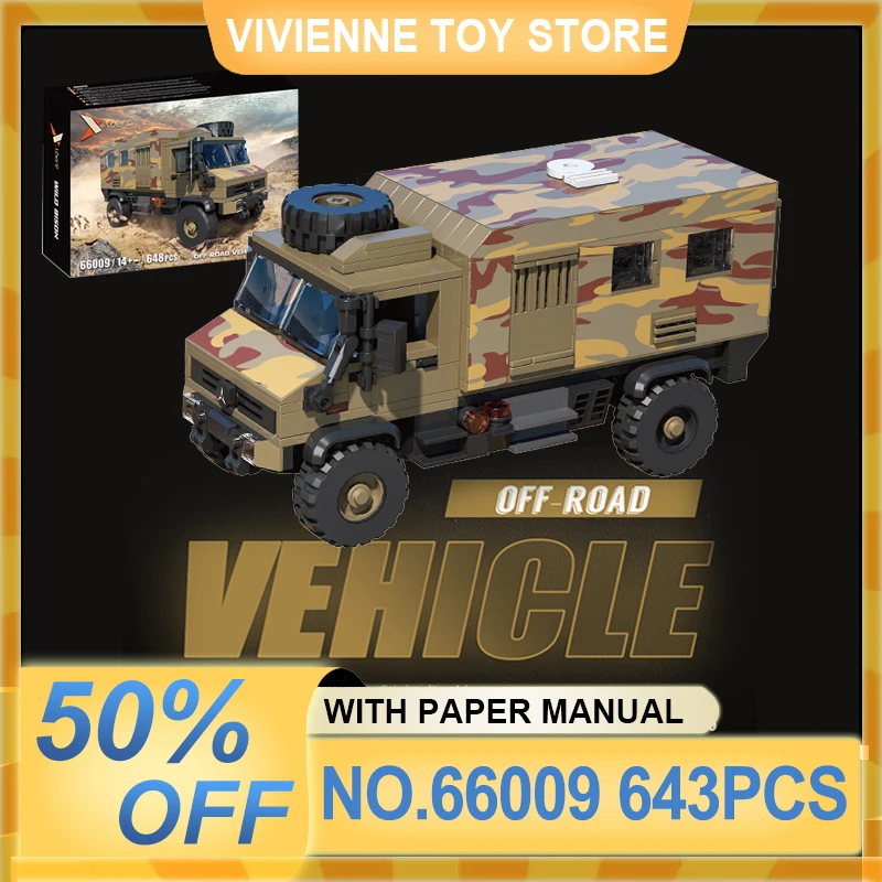 

Xbert 66009, персонализированная модель ВНЕДОРОЖНОГО АВТОМОБИЛЯ, набор строительных блоков, кирпичи, сборка головоломки, игрушка, Рождественский подарок для мальчиков, взрослых, детей