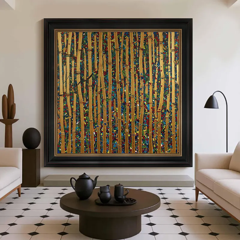 CX antique living room decorative painting American light luxury entrance hanging painting