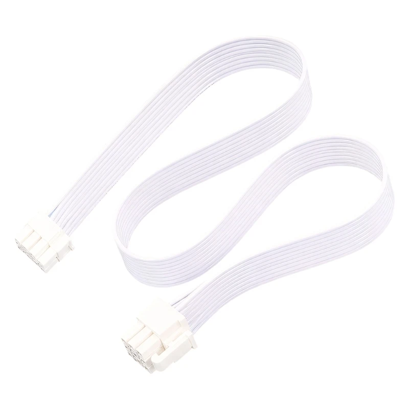 

D7YC 60cm 12VHPWR To 8PIN GPU Power Adapter Cable Black White PVC Safe Material