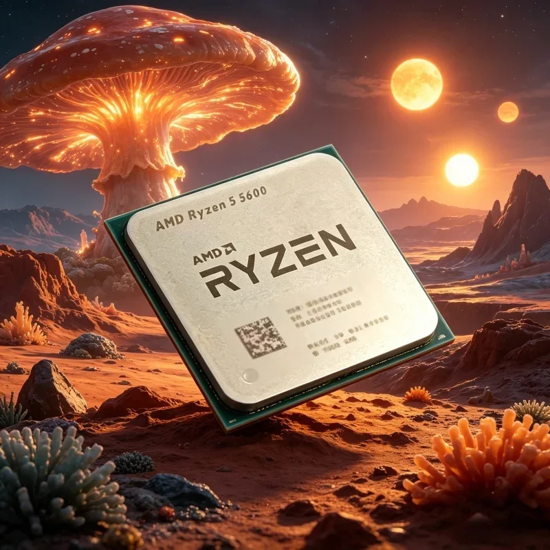 

Prime Unlocked AMD Gaming Desktop CPU Ryzen 5 5600 R5 5600,6-Core 12-Thread 3.5GHz,Socket AM4 Without Package