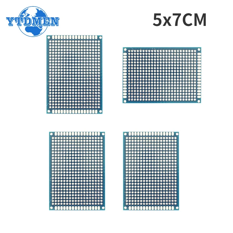 5PCS PCB Boards 5*7cm Double Sided Prototyping PCB DIY Universal Board Blue 50x70mm for Arduino Experimental