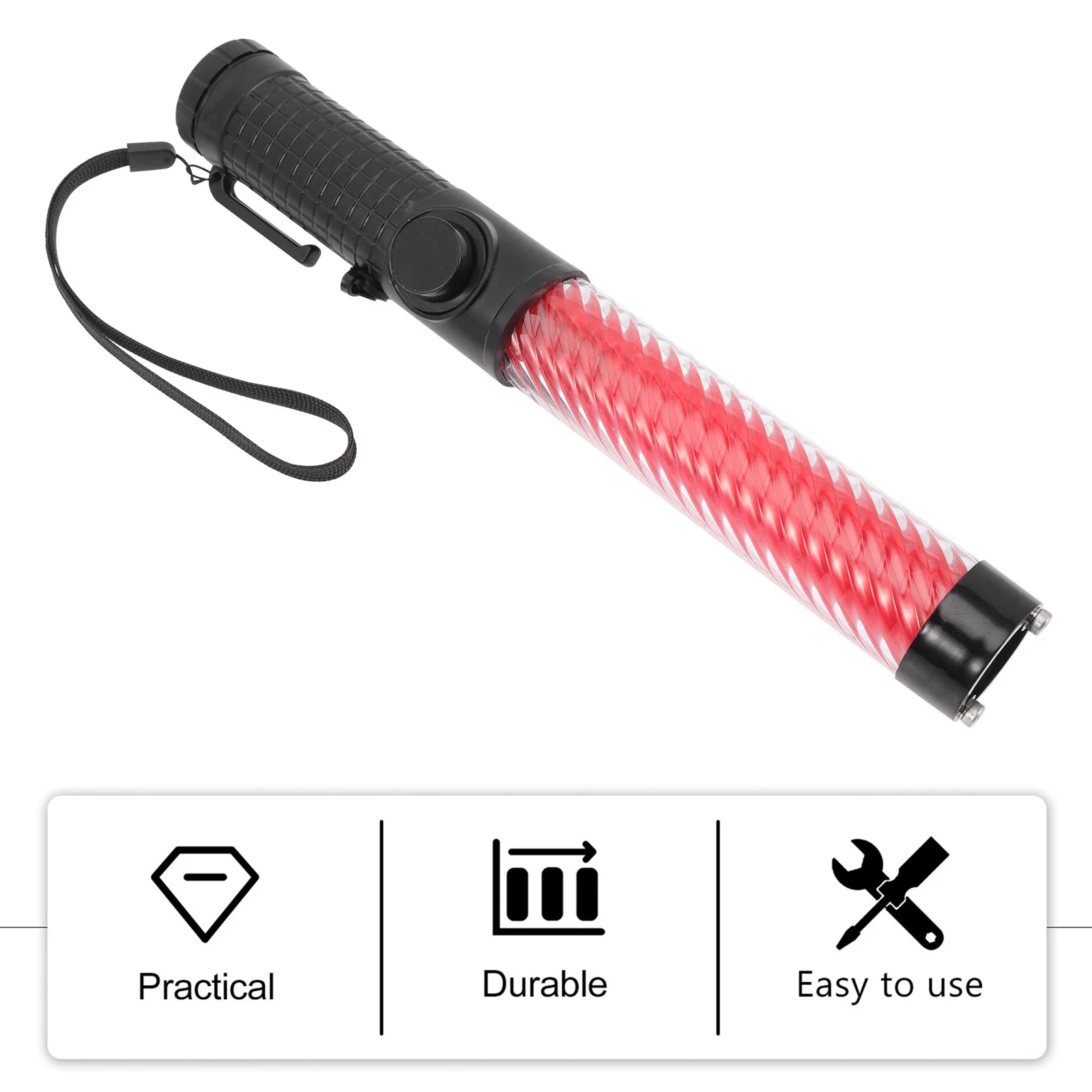 

Signal Traffic Wand LED Glow Stick Hand Held Safety Light for Night Visibility in Rain Fog Ideal for Traffic Control Parking