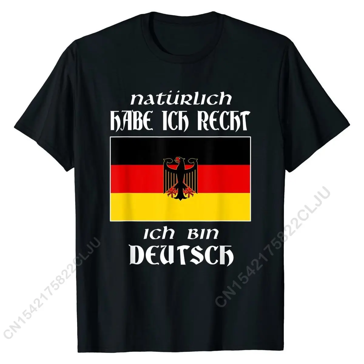 Ich Bin Deutsch T-shirt Funny German Language Germany Saying Casual T Shirt Cotton Man Tshirts Casual Brand New