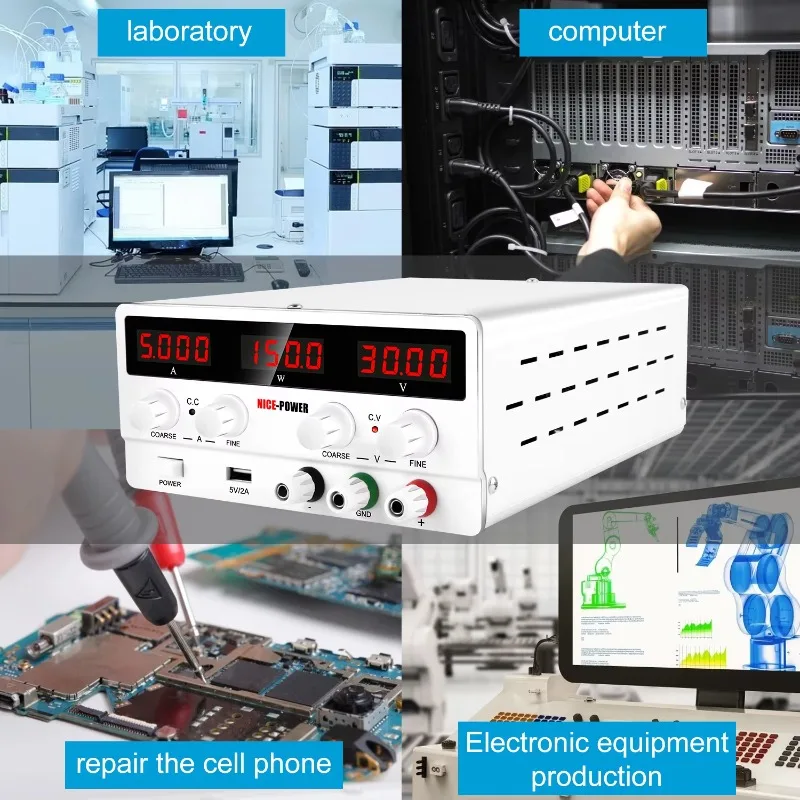 POWER SPS-H305 30V5A150W 24V15V12V5V Lab DC Voeding USB-poort Automotive Center Panel Elektrische test Batterij opladen