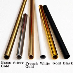 Inner M10 Female Thread Connection Tube Hollow Straight Rod Retro Black/White/Gold/Silver Inner Tooth Tube Table Lamp DIY Part