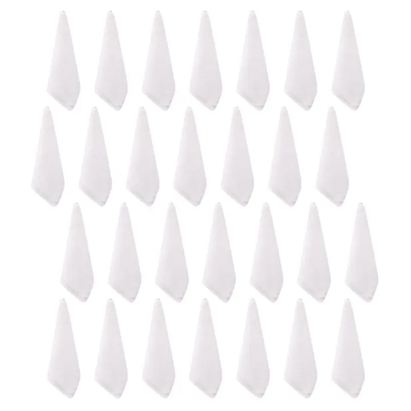 28PCS Towels Cotton White Superior Hotel Quality Soft Face Hand Towels 30X30cm-A68E