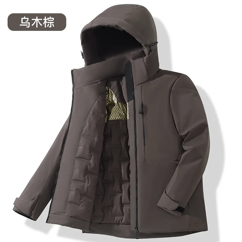 

Unisex Waterproof Fleece Jackets Winter Windproof Thermal Windbreaker Men Women Hiking Camping Skiing Climbing Raincoat