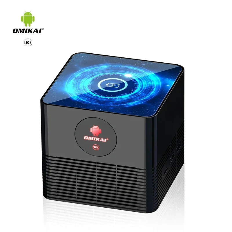 Factory Price  Built-In Intelligent Mute Fan Android 10.0 System Omikai K1 Smart Wireless Charging Smart Tv Box