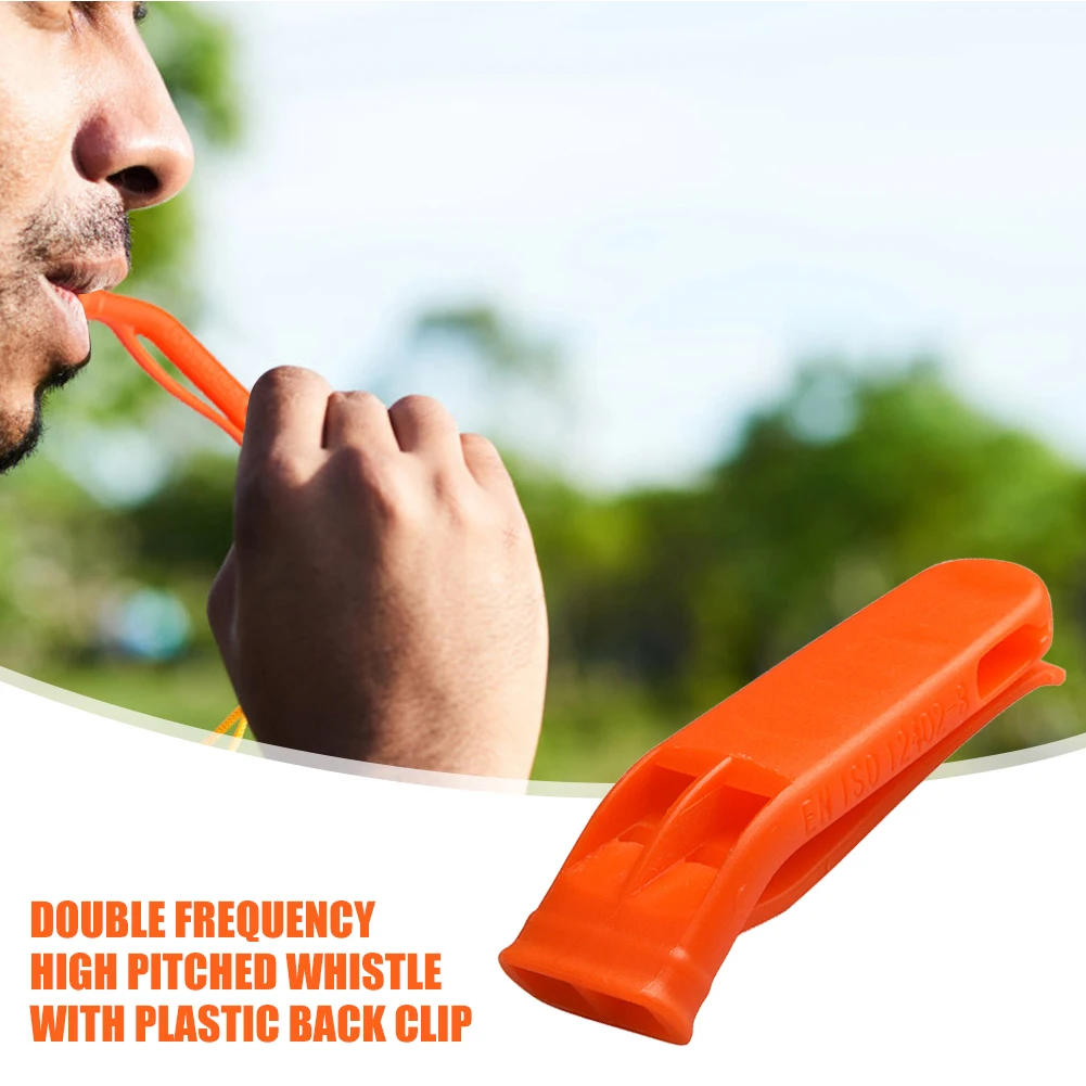 1/5/10pcs Safety Whistles Multifunction Survival Loud Whistle Double Pipe Outdoor Emergency Whistle for Outdoor Sports