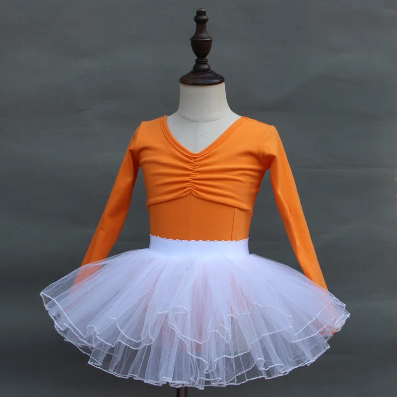 Girls Ballet Tutu Outfits Gymnastics Ballet Practice Costumes for Children Dance Wear Leotards for Girls Training Clothes