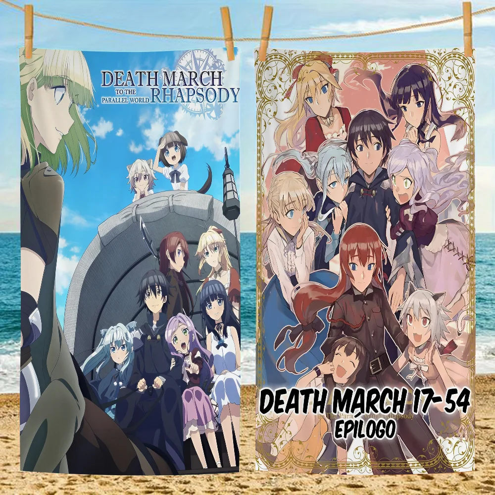 Death March To The Parallel World Rhapsody Anime Beach Swimming Towel Soft Absorbent Washcloth Children's Gifts