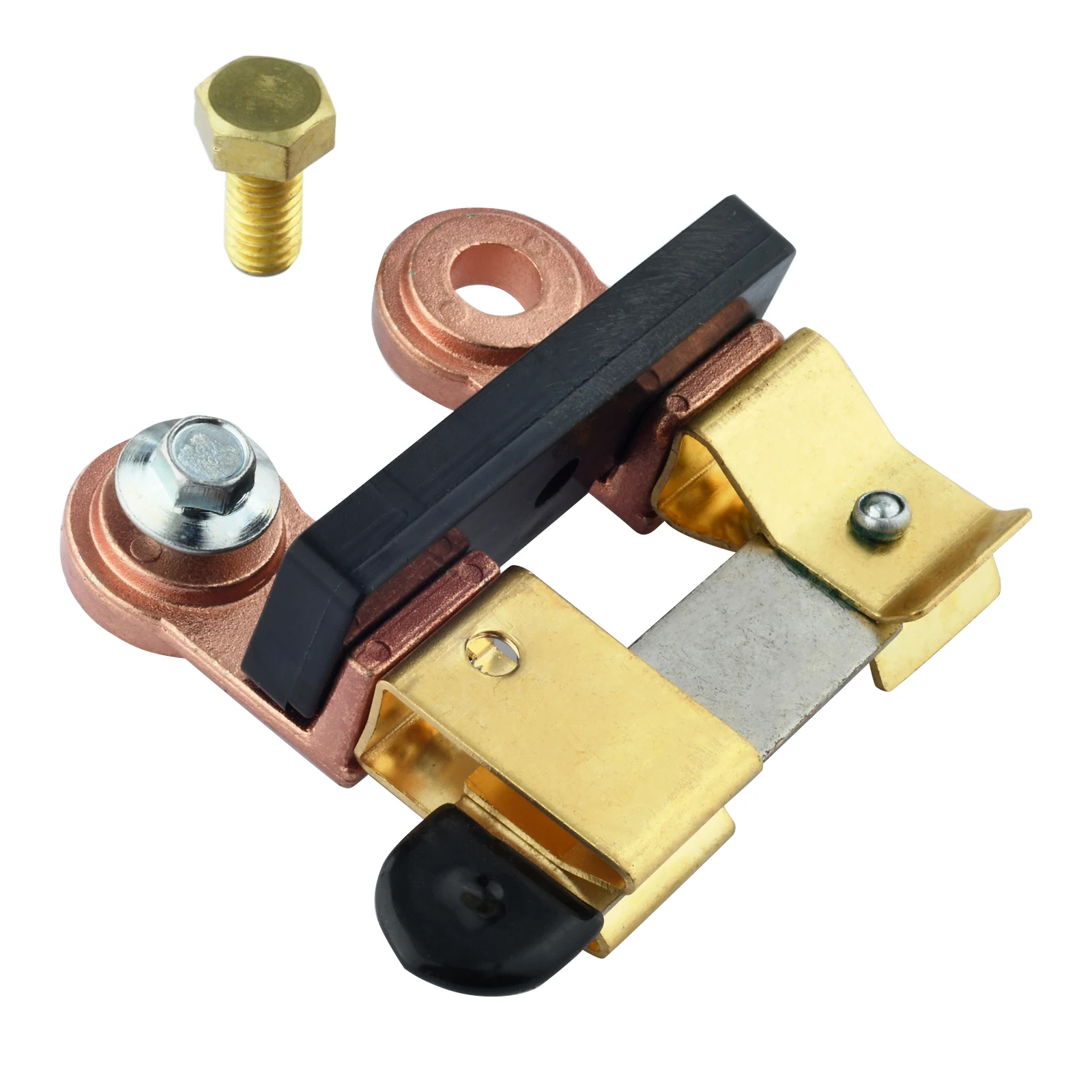 

Auto Horizontal Brass Side Post Battery Disconnect Switch Knife Blade Master Switch Power Cutoff Isolator for Car Vehicle ATV