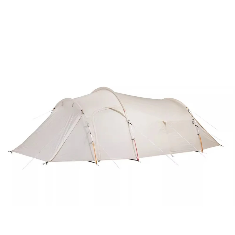 Outdoor Camping Ivory White Series Tent Canopy Four Seasons Tent Can Live Multiple People Large Area Portable