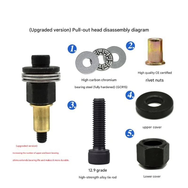 77pcs High Strength Carbon Steel Rivet Fasteners Set for Automotive Repair Furniture Assembly & Construction Projects HX6C